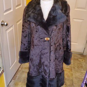 Vintage faux fur princess coat